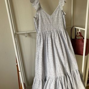 Light Blue eyelet maxi dress